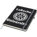 Carnet de notes M Noir, carnet avec stylo publicitaire