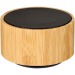 Haut-parleur Bluetooth® en bambou Cosmos, radio publicitaire