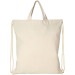 Rucksack aus recycelter Baumwolle 210g, leichter Rucksack mit Kordelzug Werbung
