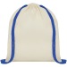 Oregon-Rucksack aus Baumwolle mit 100 g/m² Kordelzug und farbigen Kordeln, Gym Bag Werbung