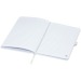 Carnet A5 Honua en papier recyclé avec couverture en PET recyclé, carnet recyclé publicitaire