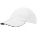 Casquette sandwich 6 panneaux Morion GRS recyclée ajustable, Bonnet et casquette durable publicitaire