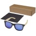 Taiyō polarisierte, verspiegelte Sonnenbrille aus rPET/Bambus in Geschenkbox Geschäftsgeschenk