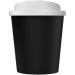 Recycelter Americano® Espresso Eco-Becher 250 ml mit verschüttungssicherem Deckel, ökologisches Gadget aus Recycling oder Bio Werbung