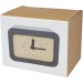 Momento Tischuhr aus Kalkstein mit drahtloser Aufladung, Uhr und Pendel Werbung