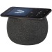 Haut-parleur 10W et tapis de charge sans fil Ecofiber en bamboo/RPET, Enceinte en bois ou bambou publicitaire