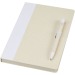 Ensemble carnet de notes format A5 et stylo bille, à partir de briques de lait recyclées, Dairy Dream, carnet avec stylo publicitaire