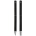 Ensemble-cadeau stylo bille et stylo roller Lucetto en aluminium recyclé, Parure avec stylo plume publicitaire