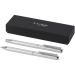 Ensemble-cadeau stylo bille et stylo roller Lucetto en aluminium recyclé cadeau d’entreprise