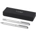 Ensemble-cadeau stylo bille et stylo roller Lucetto en aluminium recyclé cadeau d’entreprise