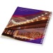 Carnet de notes à spirales A4 Desk-Mate® avec couverture arrière imprimée, carnet à spirales publicitaire