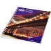 Carnet de notes à spirales A4 Desk-Mate® avec couverture arrière imprimée, carnet à spirales publicitaire