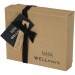 Coffret cadeau avec sel de bain WELLmark Just Relax avec 3 pièces de 200 ml, sel de bain publicitaire