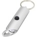 Lumière LED IPX Flare en aluminium recyclé et ouvre-bouteille avec porte-clés, porte-clés lampe publicitaire