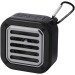 Haut-parleur solaire Bluetooth® Solo de 3 W IPX5 en plastique recyclé certifié RCS avec mousqueton regalo d'azienda