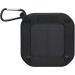 Haut-parleur solaire Bluetooth® Solo de 3 W IPX5 en plastique recyclé certifié RCS avec mousqueton, objet solaire pubblicitario