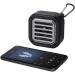 Haut-parleur solaire Bluetooth® Solo de 3 W IPX5 en plastique recyclé certifié RCS avec mousqueton regalo d'azienda