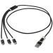 Câble de charge 5-1 Versatile en aluminium recyclé cadeau d’entreprise