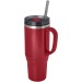 Mug isotherme Melbourne 1200ml certifié RCS avec paille, Mug isotherme publicitaire