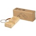 Support de téléphone en bambou Bosona avec porte-clés, Porte-téléphone portable et support, socle, base pour smartphone publicitaire