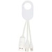 Câble de charge 4 en 1 Troop en plastique recyclé, câble de chargement publicitaire