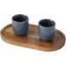 Plateau de service Edge en acacia bedrijfs cadeau