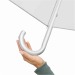 Parapluie transparent avec poignée alu courbée cadeau d’entreprise