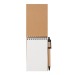 Carnet à spirale recyclé avec stylo cadeau d’entreprise