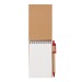 Carnet à spirale recyclé avec stylo, gadget écologique recyclé ou bio publicitaire
