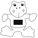 Peluche grenouille Frieda, peluche publicitaire