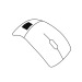Souris d'ordinateur optique sans fil pliable Boudet, Souris d'ordinateur publicitaire