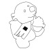 Peluche ours polaire Lars, peluche reclame