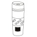 Mug isotherme bicolore cadeau d’entreprise