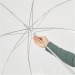 Parapluie cloche transparent avec poignée col de cygne regalo d'azienda