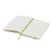Carnet A6 blanc avec élastique en couleur à couverture rigide cadeau d’entreprise