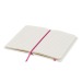 Carnet A6 blanc avec élastique en couleur à couverture rigide cadeau d’entreprise