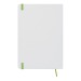 Carnet A5 blanc avec élastique de couleur à couverture rigide cadeau d’entreprise