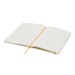 Carnet A5 blanc avec élastique de couleur à couverture rigide cadeau d’entreprise