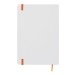 Carnet A5 blanc avec élastique de couleur à couverture rigide cadeau d’entreprise