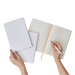 Carnet A5 blanc avec élastique de couleur à couverture rigide cadeau d’entreprise