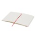 Carnet A5 blanc avec élastique de couleur à couverture rigide cadeau d’entreprise