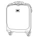 Trolley cabine rigide à 4 roues 55x38x20cm cadeau d’entreprise