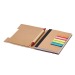 Bloc-notes à couverture rigide avec marque-pages repositionnables bedrijfs cadeau