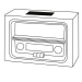 Radio AM/FM vintage cadeau d’entreprise