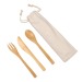 Product thumbnail Set of 3 bamboo cutlery 0