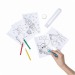 Set de peinture TUBY, Crayon de couleur publicitaire