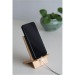 Support pour smartphone BAMBOO CHAIR, Porte-téléphone portable et support, socle, base pour smartphone publicitaire