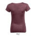 Miniatura del producto Camiseta cuello redondo mixto mujer - color 5