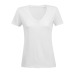 Camiseta fluida de mujer con cuello de pico - MOTION (Blanco - 3XL) regalo de empresa