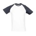 Camiseta bicolor de hombre con mangas raglán - FUNKY (3XL), Textiles Solares... publicidad